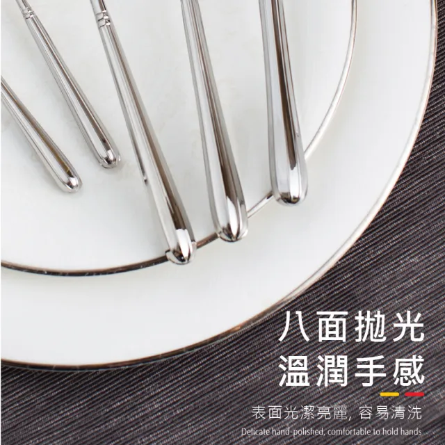 【Buderus】316不鏽鋼餐具8件禮盒組-丹麥皇室(質感餐桌 美好食光)