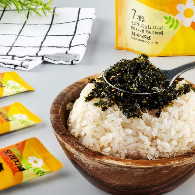 【韓味不二】韓國進口海苔酥隨手包10G*7/包 口味任選(辣味/原味/堅果蔬菜/蝦子&鯷魚/明太子)