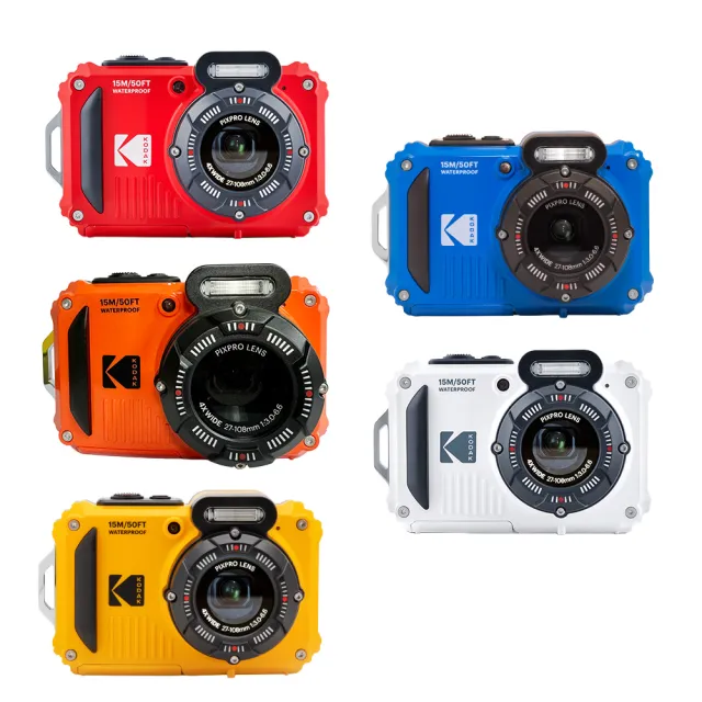 【Kodak 柯達】PIXPRO WPZ2 Rugged Camera 防水數位相機 15米防水 WIFI傳輸(原廠公司貨  一年保固)