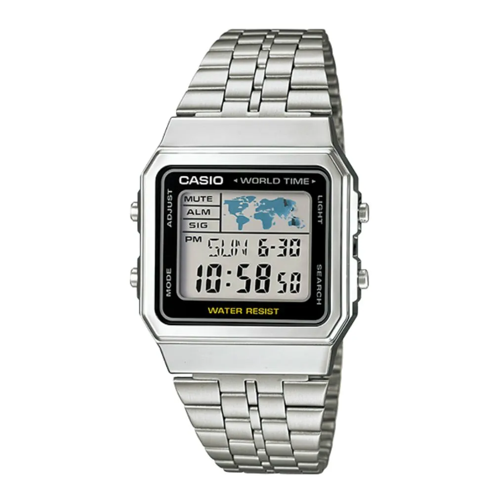 【CASIO 卡西歐】方形數位電子錶(A500WA-1D)