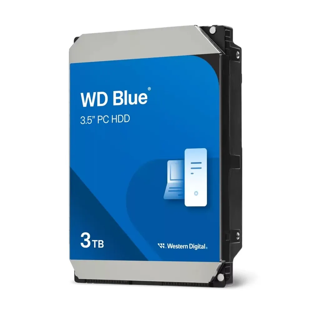 WD 威騰】藍標3TB 3.5吋5400轉128MB 桌上型內接硬碟(WD30EZZX) - momo