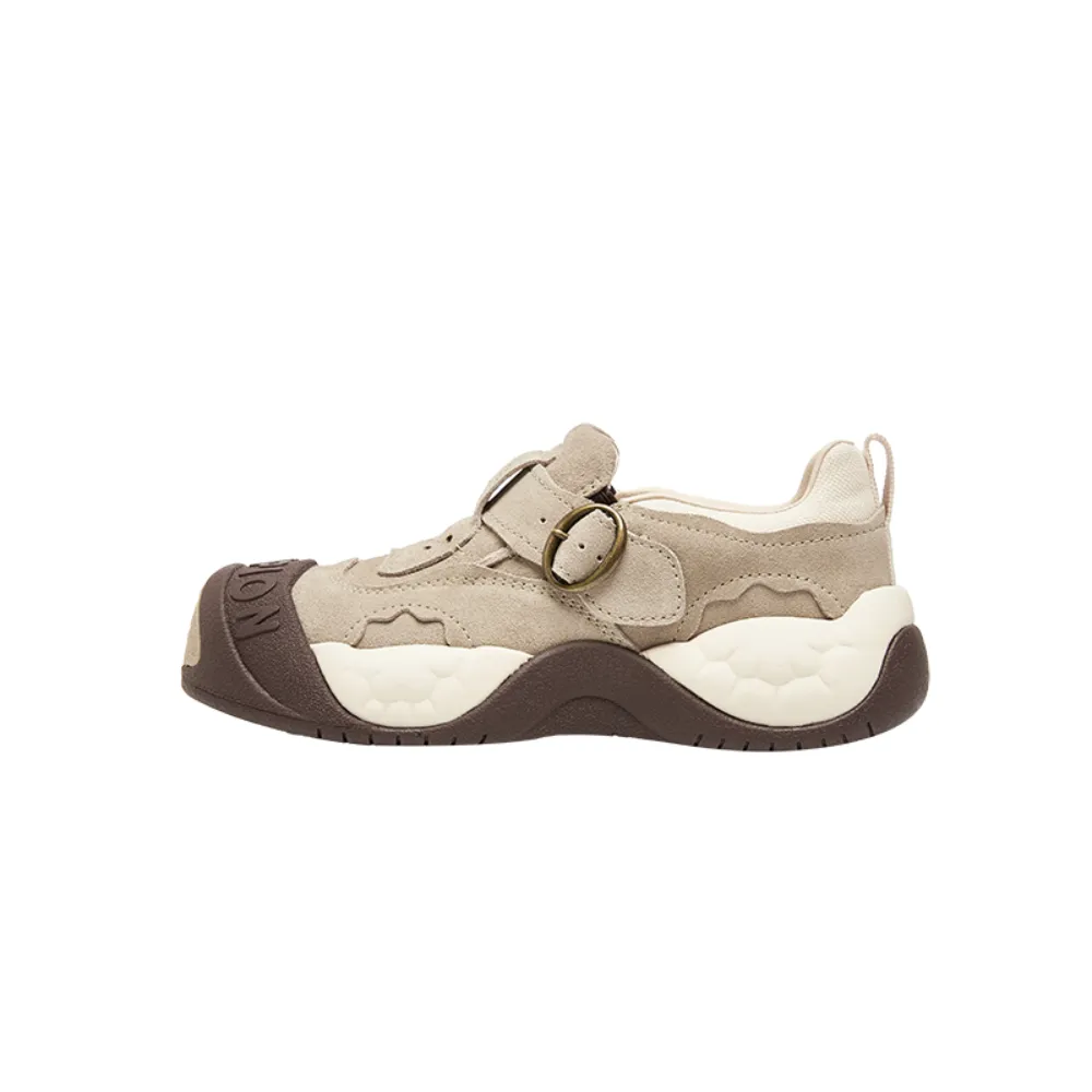 【Champion】官方直營 女款-Ultra Skate Loafer 厚底休閒鞋-褐淺米色(U5DFCTW07F2)