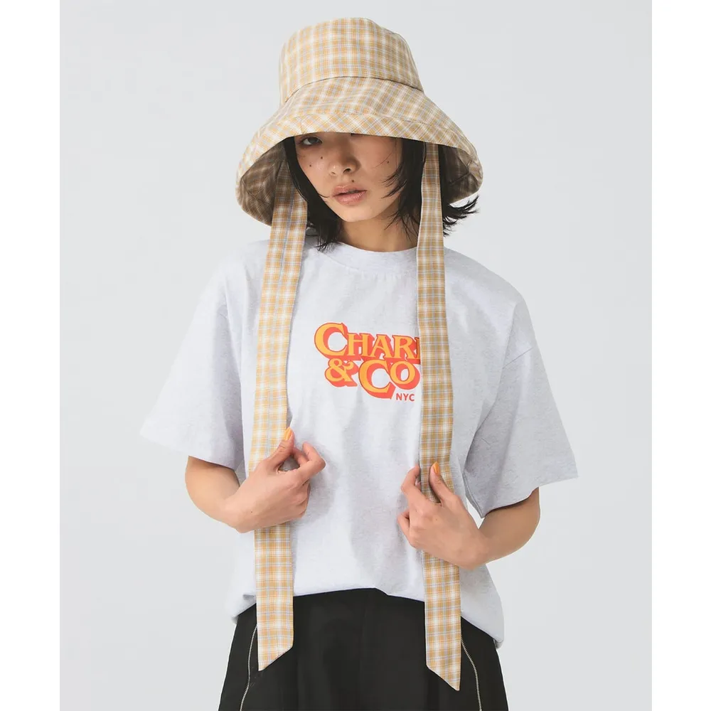 【BEAMS】官方旗艦館 Ray BEAMS / 女裝 格紋 寬帽簷 漁夫帽