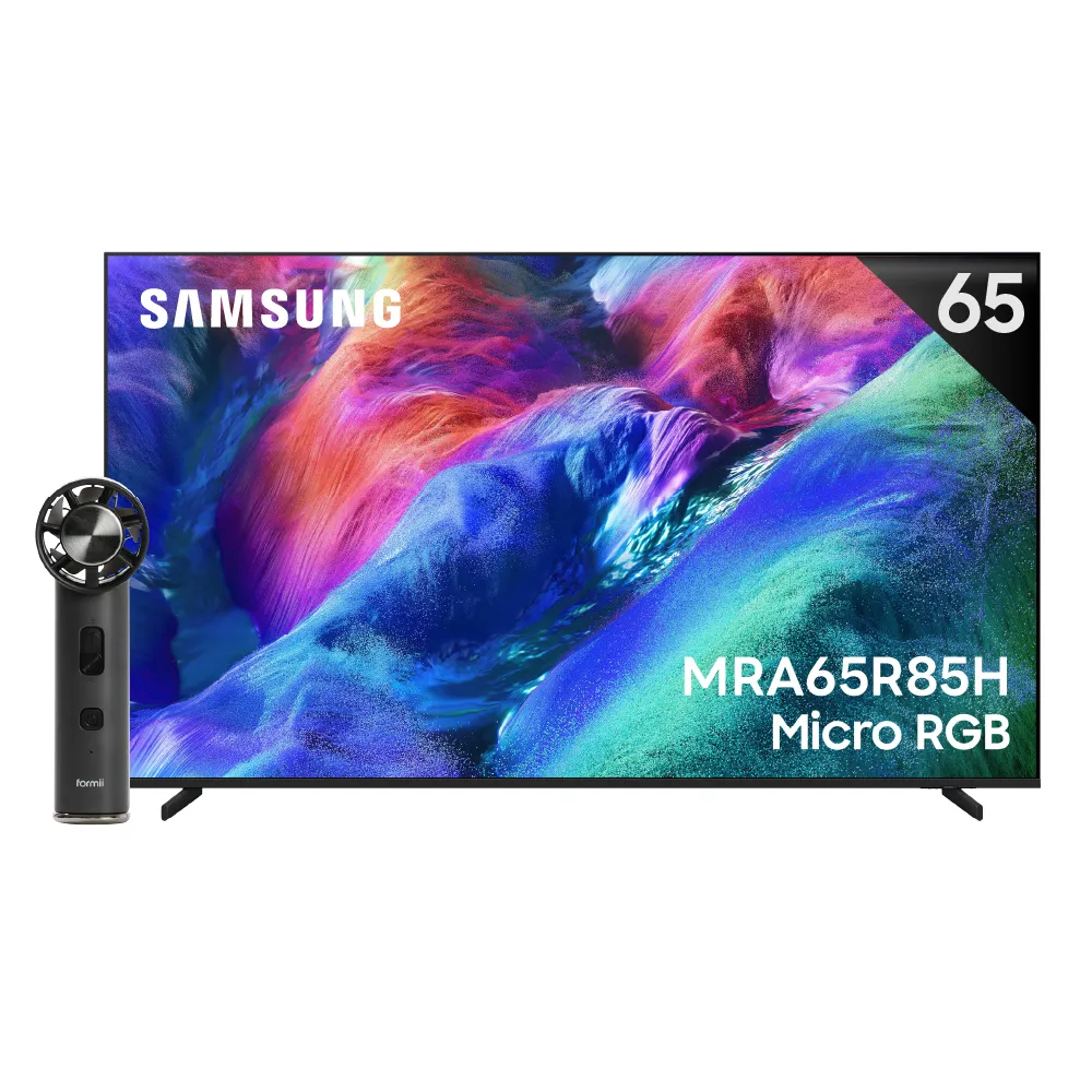 【Samsung 三星】65型4K Micro RGB 144Hz AI智慧顯示器(MRA65R85HAXXZW)含基本安裝 65R85H
