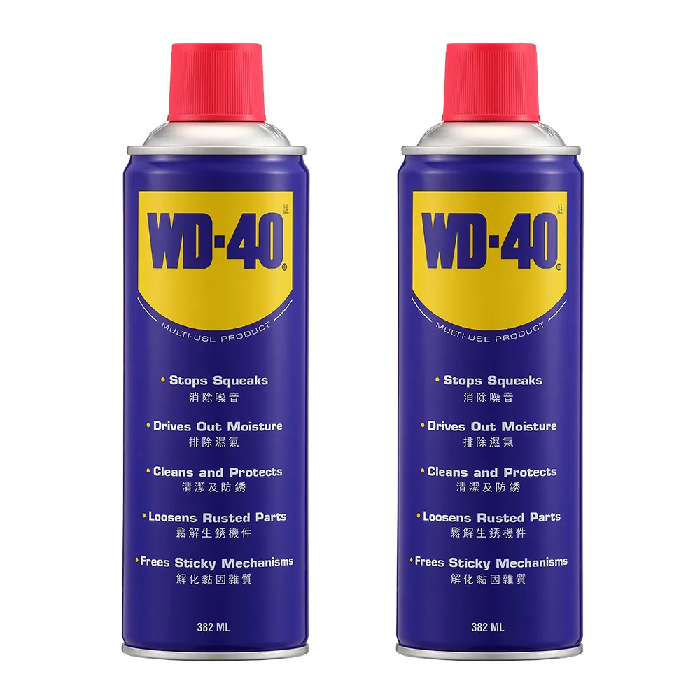 WD-40 多用途潤滑剤 400ml 382ml 計24本 WD-40】多功能除銹潤滑劑382ml(2入組) - momo購物網- 好評推薦-2026年10月