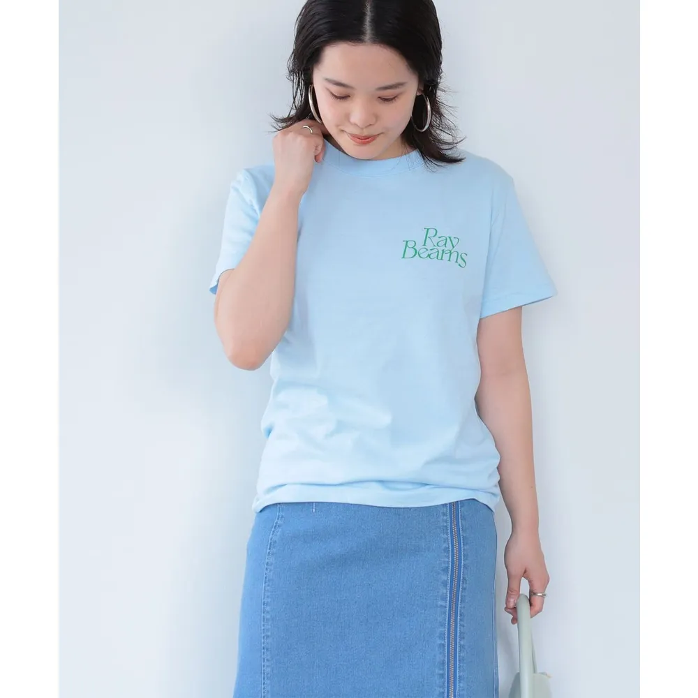 【BEAMS】官方旗艦館 Ray BEAMS / 女裝 Ray LOGO 短袖 T恤