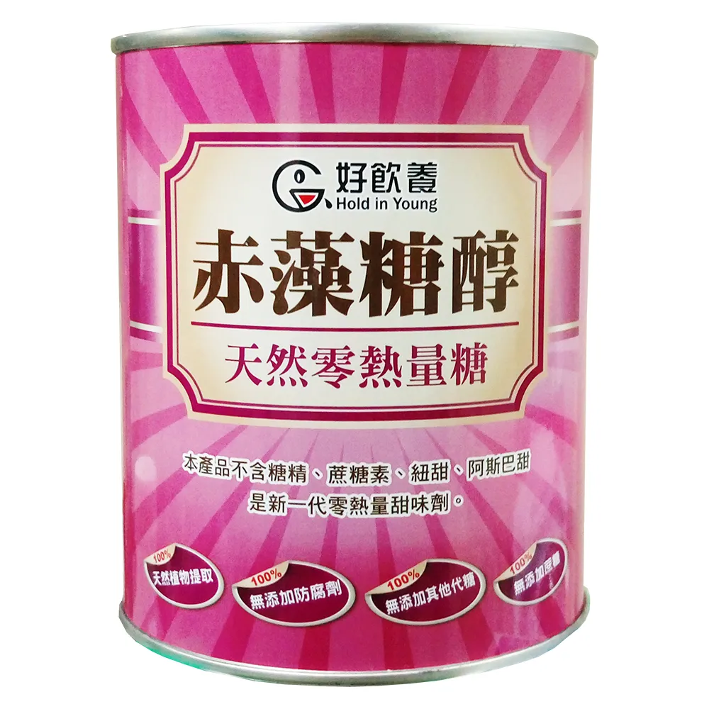 【糖友專區】好飲養Hold in Young赤藻糖醇代糖(600公克/罐)x3入