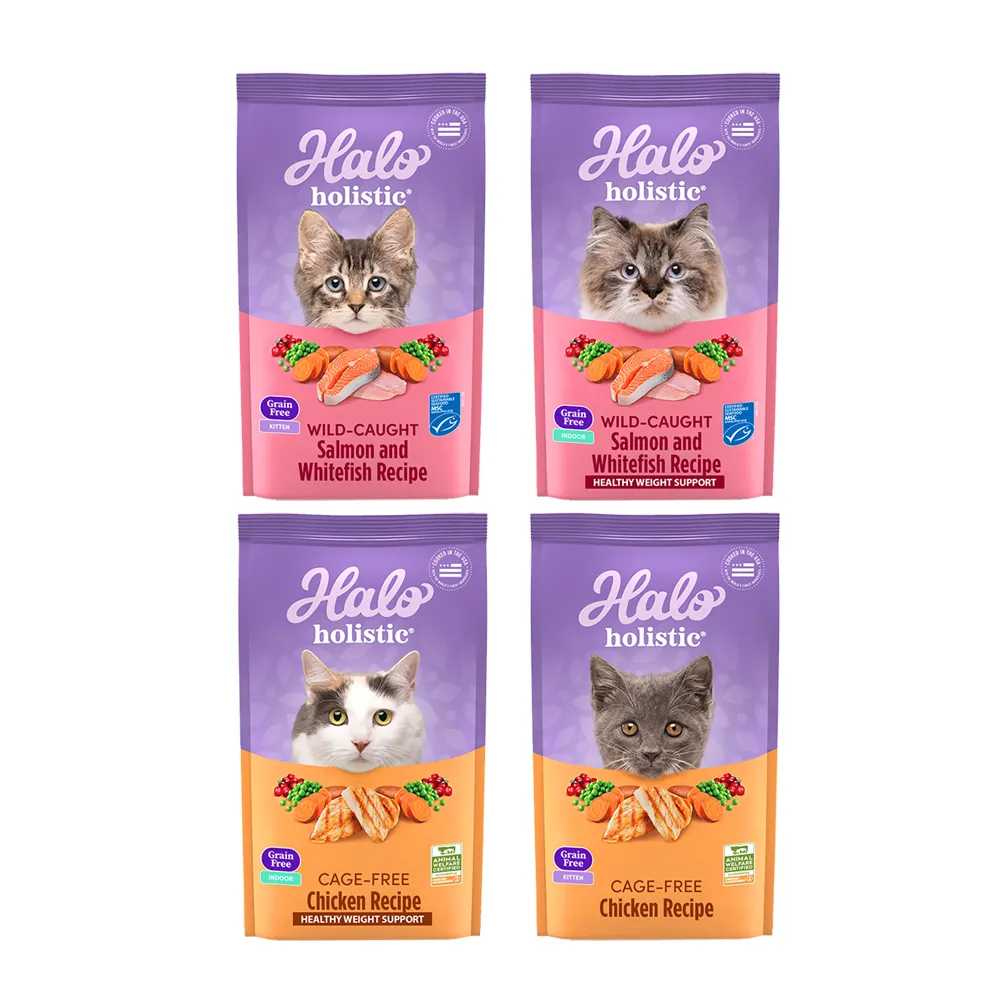 【HALO 嘿囉】無穀系列貓糧 3磅/1.36kg(貓飼料 貓乾糧 幼貓 成貓 寵物食品)