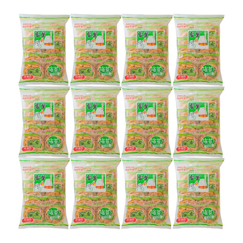 【有田製果】雪屋-海苔190gX12包/箱(全素)