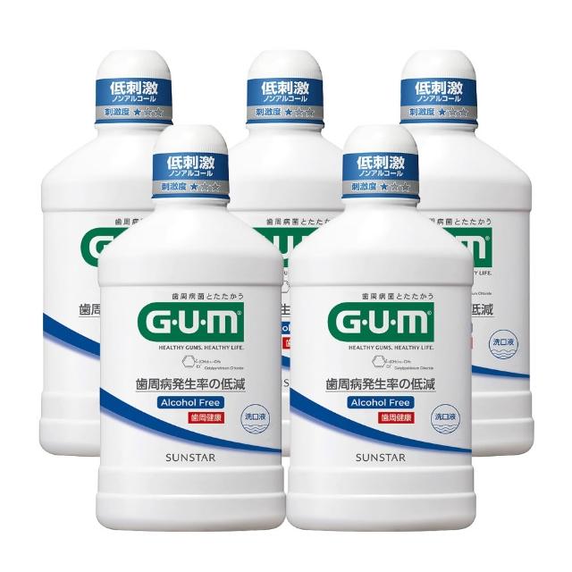 【G.U.M】牙周護理潔齒液500ml-5入組