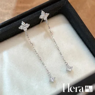 【HERA 赫拉】S925純銀四葉草流蘇耳環耳飾 H115101601(S925 四葉草 流蘇 耳環 耳飾)