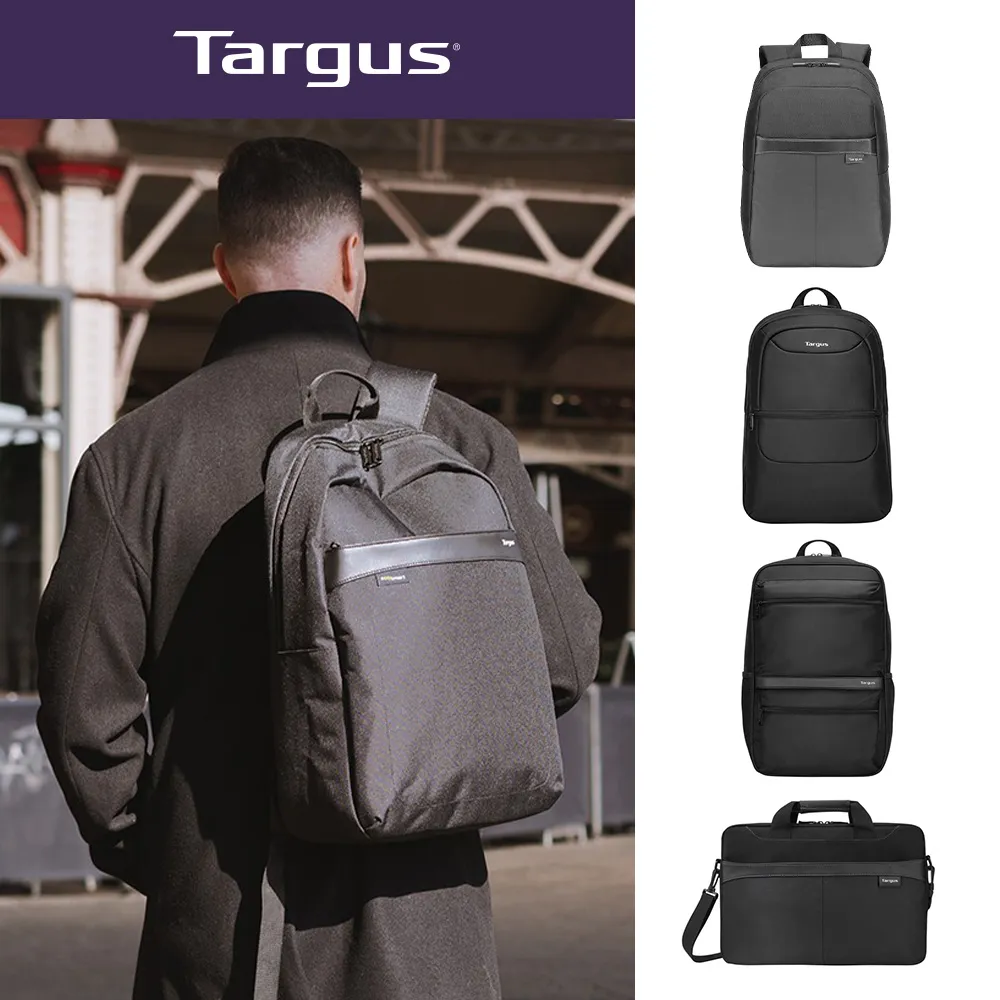 【Targus】大容量機能防潑水後背包/手提包/電腦包/公事包(輕量 多款選)
