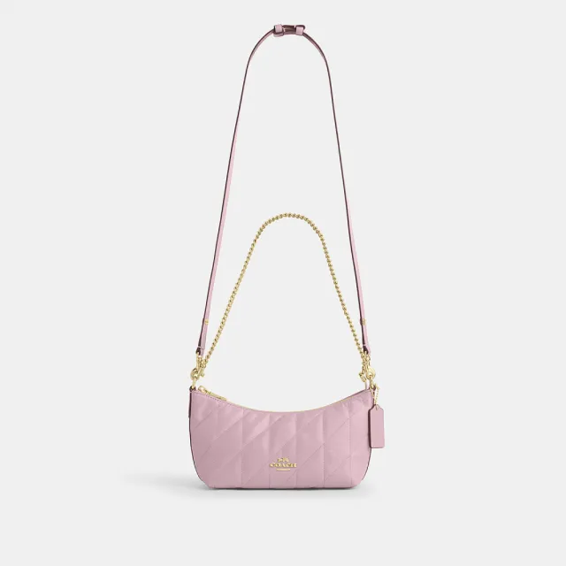 【COACH】蔻馳官方直營 CAITLIN 絎縫單肩手袋 肩背包 斜背包-多色任選(CDZ88)