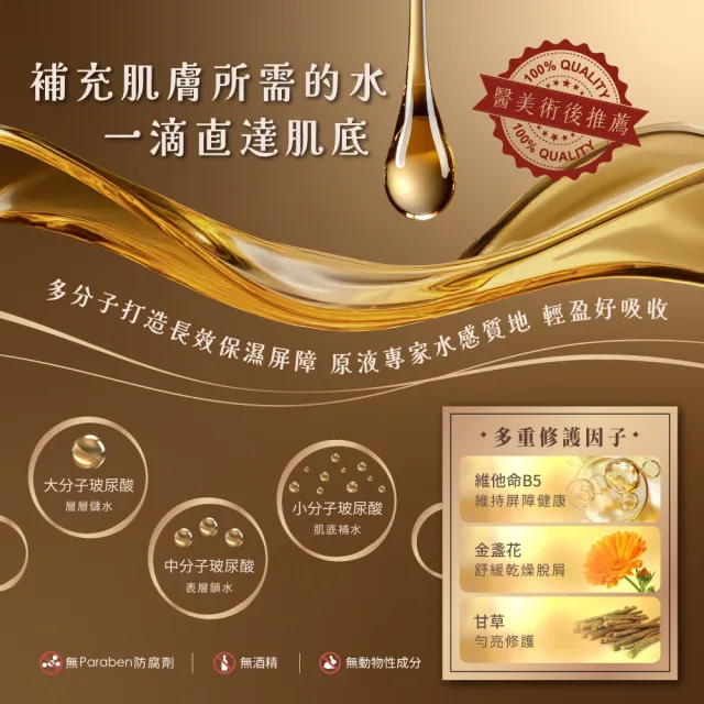 【Nature Tree】人氣商品4件組-經典精華250mlx2+玻尿酸修護液100mlx2