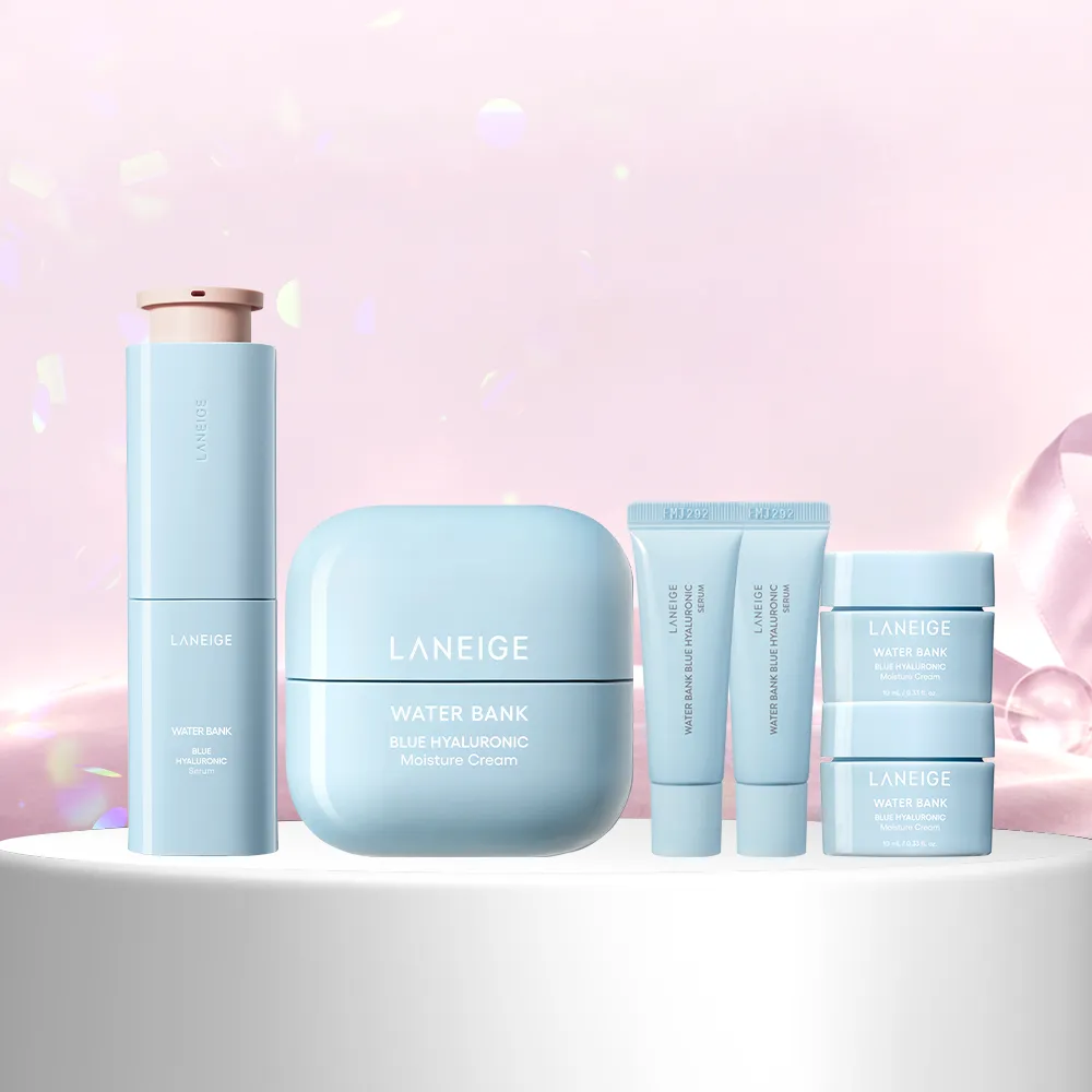 【LANEIGE 蘭芝】官方直營 水酷修護保濕精壩雙星組(蘭芝 送禮首選 保濕霜  精華)