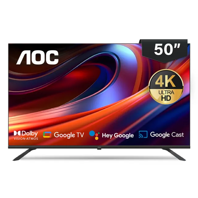 【AOC】家電快配★50型 4K Google TV 智慧聯網顯示器 (H50K1)