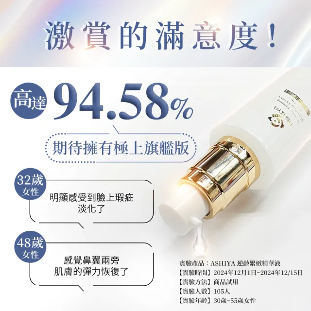 即期品【Ashiya】日本高濃度玻尿酸安瓶10入禮盒x1+極上旗艦精華液30MLx1(保濕修護組)