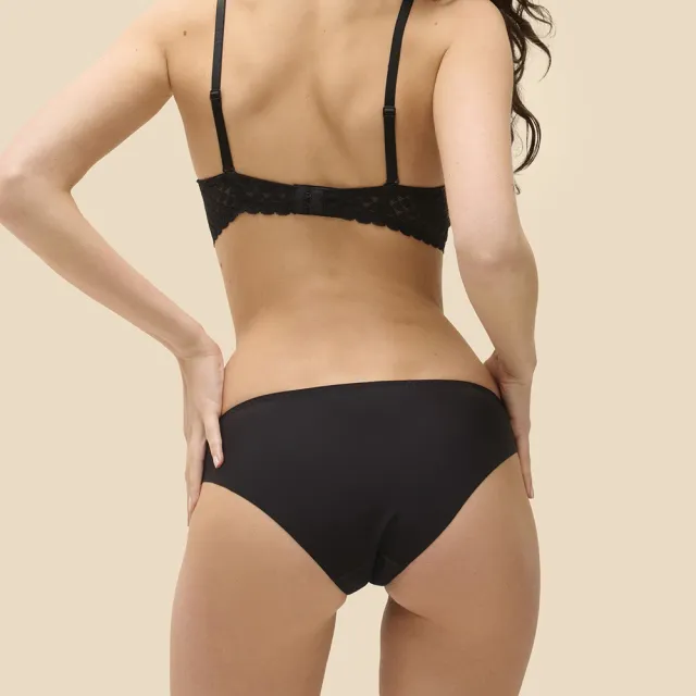 【Simone Perele 西蒙佩兒】三角內褲｜SUBTILE 奧妙 法式體雕 法國精品 舒適貼合 經典黑 深色內褲