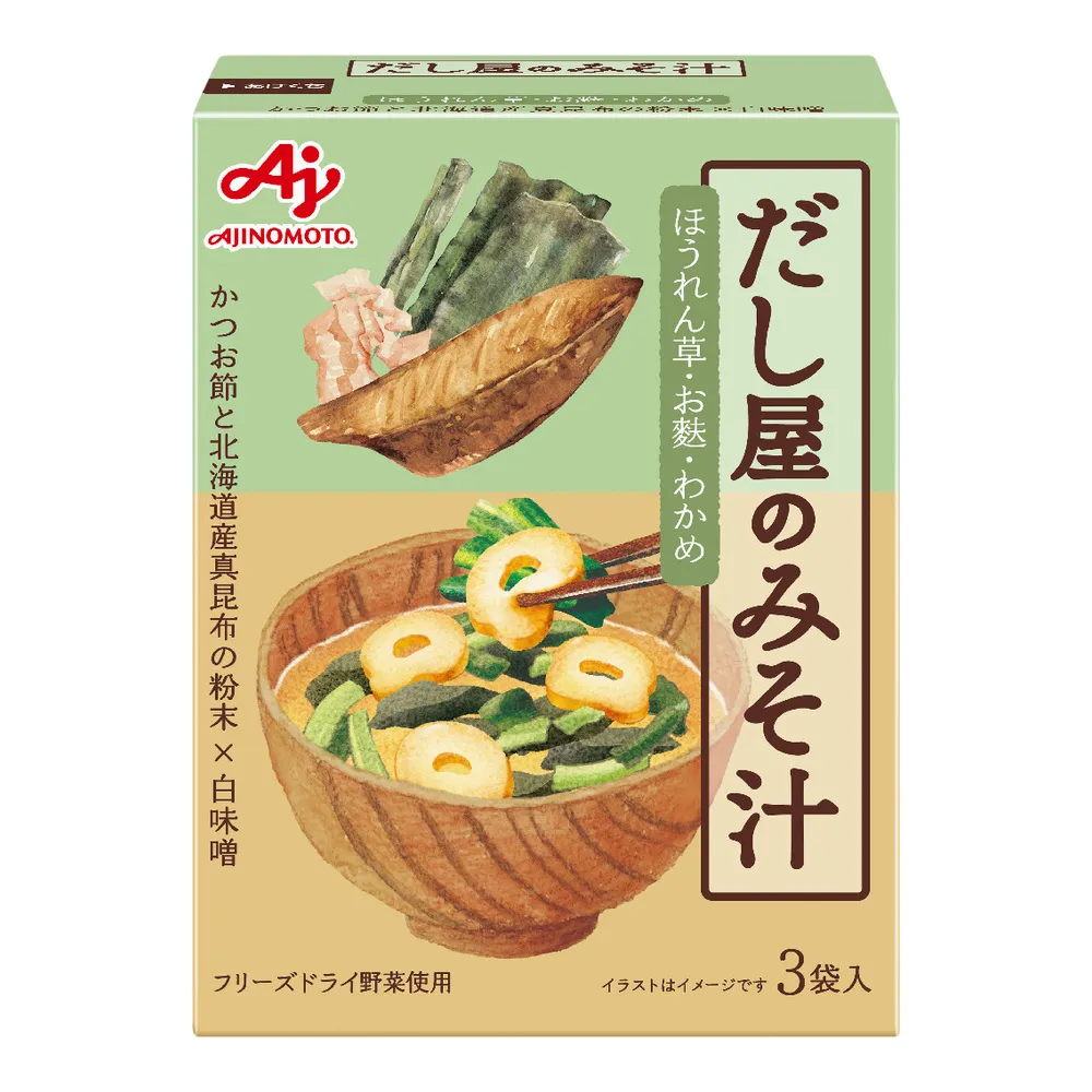 【Ajinomoto 味之素】昆布鰹魚味噌湯3袋入X6盒