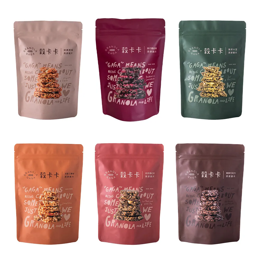 【GRANOLA GAGA 穀卡卡】堅果燕麥脆片200g(米香三寶柑/抹茶/日月潭紅茶/榛果巧克力/原味)