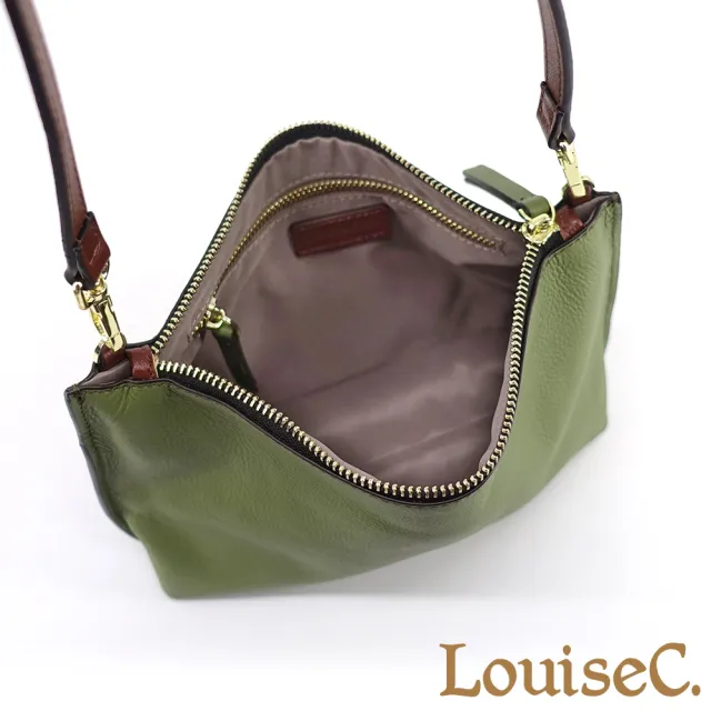 【LouiseC.】雙11 Tree House 輕盈牛皮 高質感簡約 肩背斜背腋下真皮小包 4色 雙背帶設計 YS24224