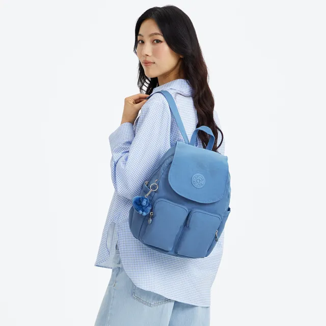 【KIPLING】品牌經典新款-猴子包 ★ 掀蓋拉鍊後背包(多色任選) 女包