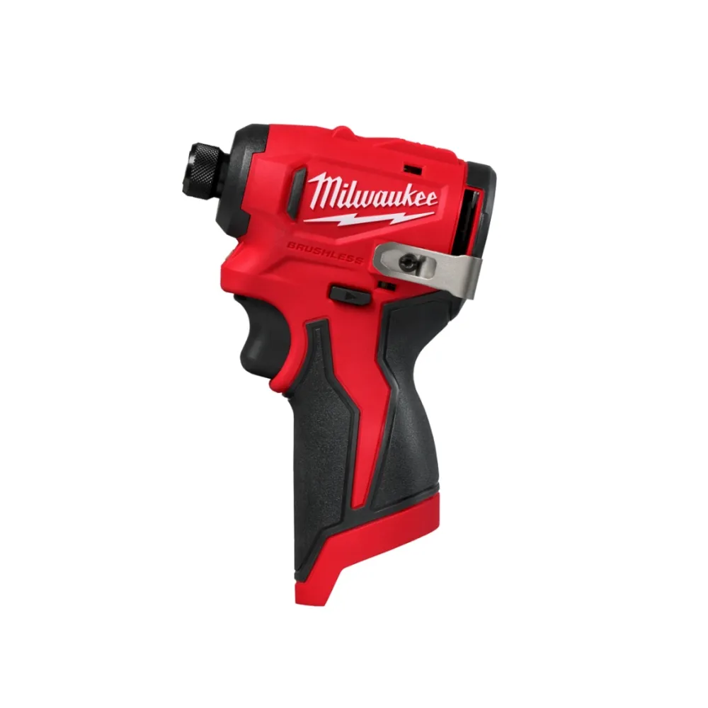 【Milwaukee 美沃奇】12V鋰電無刷衝擊起子機電鑽 M12BLIDRC (主機+2.0電池X1+充電器+提袋)