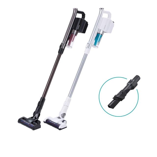 【IRIS】(氣旋大吸力)輕量無線手持吸塵器 SCD-141P(附二用刷頭 低噪音 寵物毛 直立式)