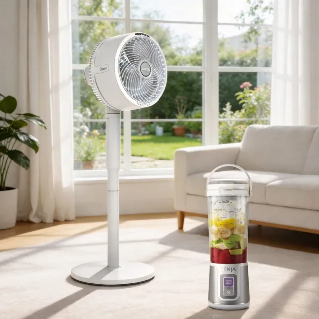 【Shark】FlexBreeze FA221 室內外2用無線DC靜音電風扇(循環扇 立扇 桌扇 變頻 充電 露營 桌上)