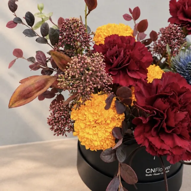 【CNFlower 西恩】霞光盛放 小黑圓鮮花禮盒