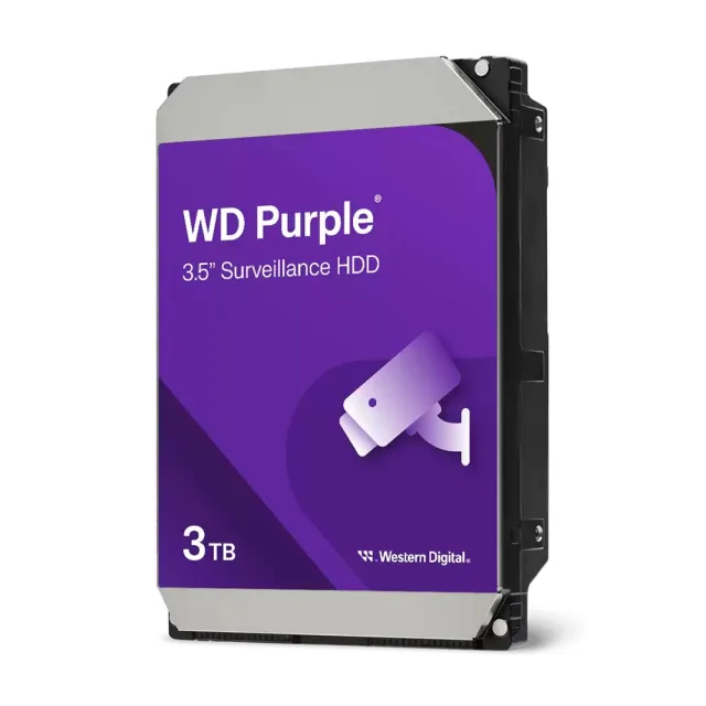 4入【WD 威騰】紫標 3TB 3.5吋 監控硬碟/內接硬碟 (WD34PURZ)