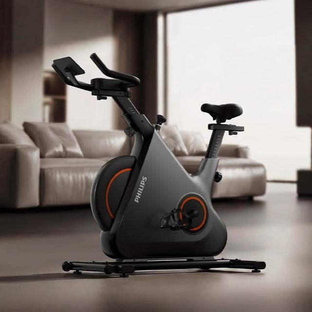 【Philips 飛利浦】FIT3104B3 飛利浦智發電訓練單車-小野馬Pro(32段阻力/人體工學3D座墊/免插電/包覆飛輪)