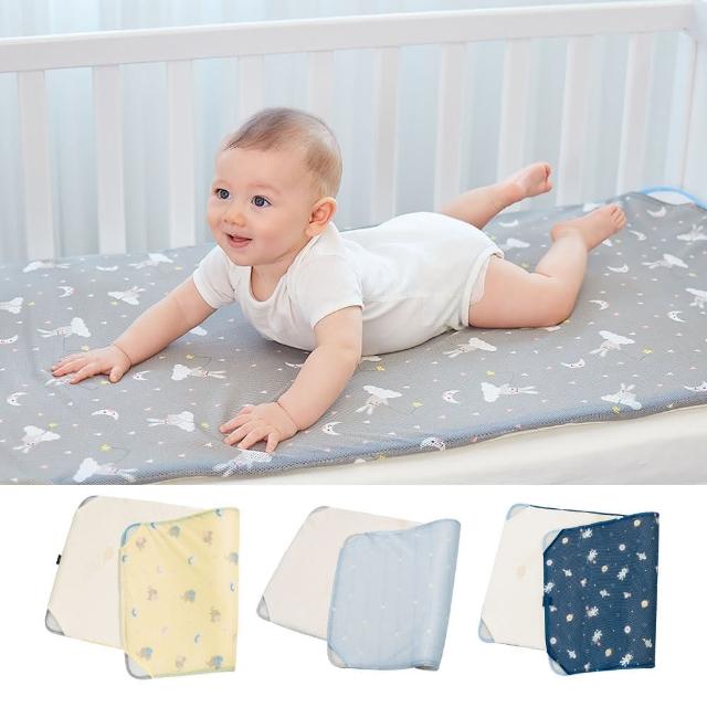 【GIO Pillow】中床 60×120cm 智慧二合一有機棉透氣嬰兒床墊 M號(透氣床墊 可水洗床墊 嬰兒床墊 彌月禮)
