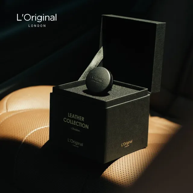 【L‘Original London 洛瑞歐】官方-皇家小羊皮車用香氛禮盒-夜黑武士 內含3顆香芯(汽車出風口擴香)