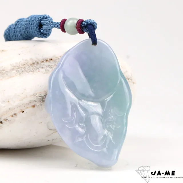 【JA-ME】天然A貨翡翠 冰種春帶彩彌勒佛 項鍊