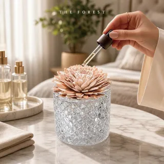 【The Forest 癒森林】經典森林香氛水晶杯禮盒含30ml品牌香氛油(送禮禮盒/居家香氛/生日禮物)