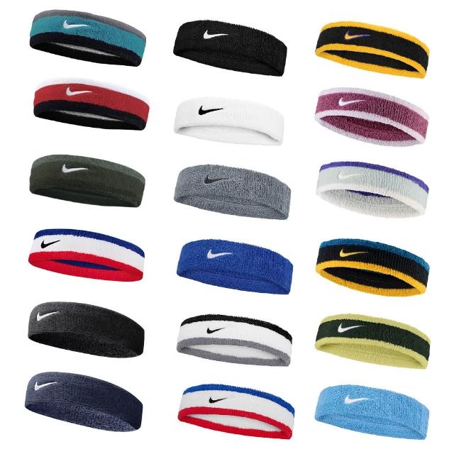 【NIKE 耐吉】NIKE 頭帶 SWOOSH 基本款頭帶  吸濕速乾 多款任選