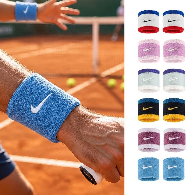 【NIKE 耐吉】NIKE 腕帶 SWOOSH 基本款腕帶 護腕 吸濕速乾 2入組 多款任選