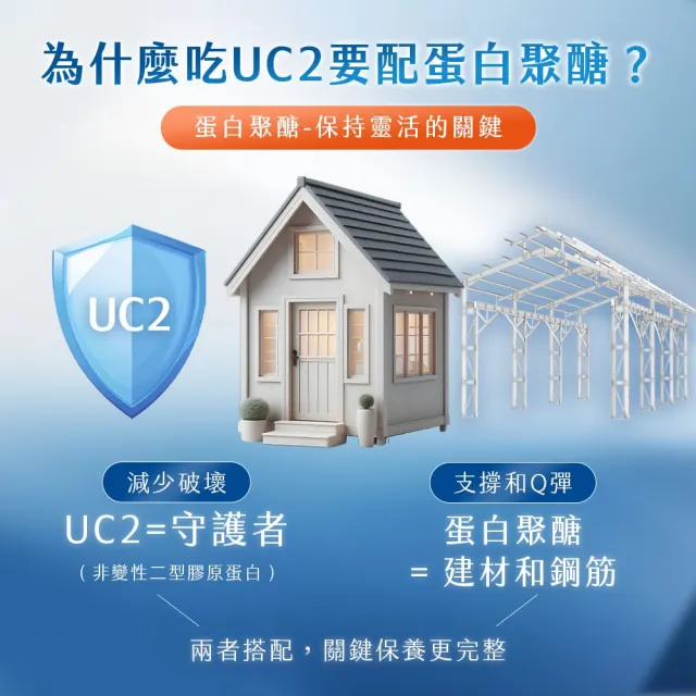【JIU WU DAN 九五之丹】鐵騎 非變性二型膠原蛋白+葡萄糖胺+軟骨素 2包共60粒(世界品質金獎PCT-II)