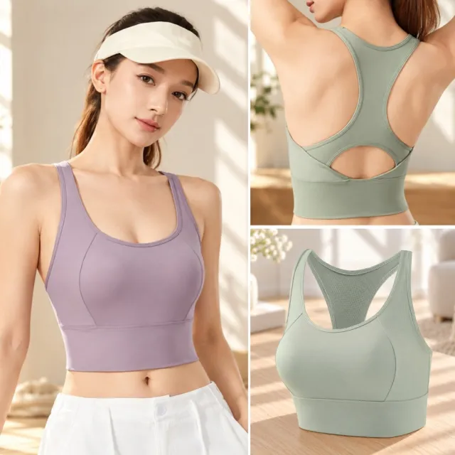 【LEESA】禮物\運動背心\運動上衣\送女友\無鋼圈內衣\一體式運動內衣\女生內衣\固定杯運動內衣\