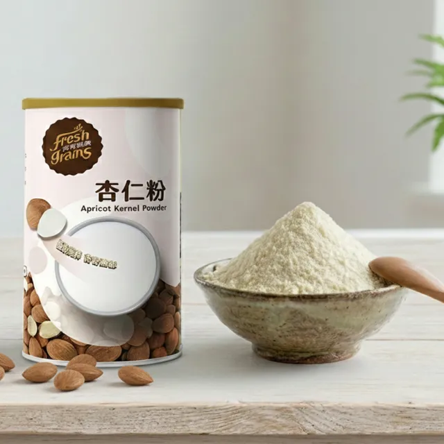 【長青穀典】100%純杏仁粉 4罐組(450g/罐 無糖 杏仁粉 杏仁飲 穀粉 穀物粉 沖泡 伴手禮)