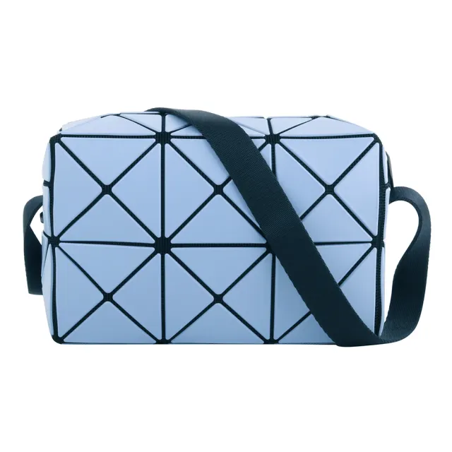 【ISSEY MIYAKE 三宅一生】BAOBAO 幾何皮質立方肩/斜背包(天空藍)