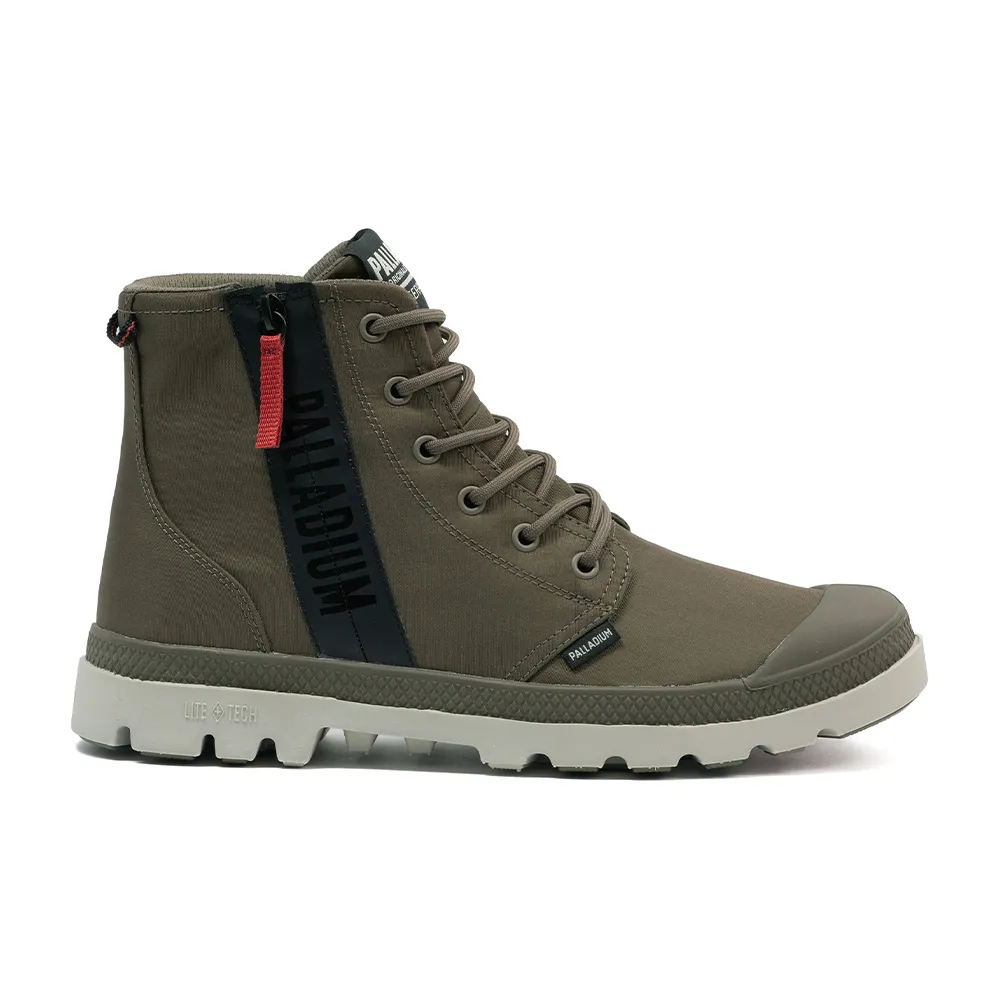 【Palladium】PAMPA HI SEEKR2 LT+WP+輕量再生大底橘標防水鞋/休閒鞋-男鞋/女鞋-城市灰(74406-276-M)
