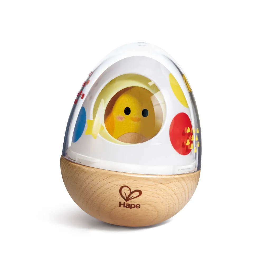 【德國Hape】不倒翁扭蛋疊疊樂(聲音玩具/不倒翁遊戲/木製玩具/木頭玩具)