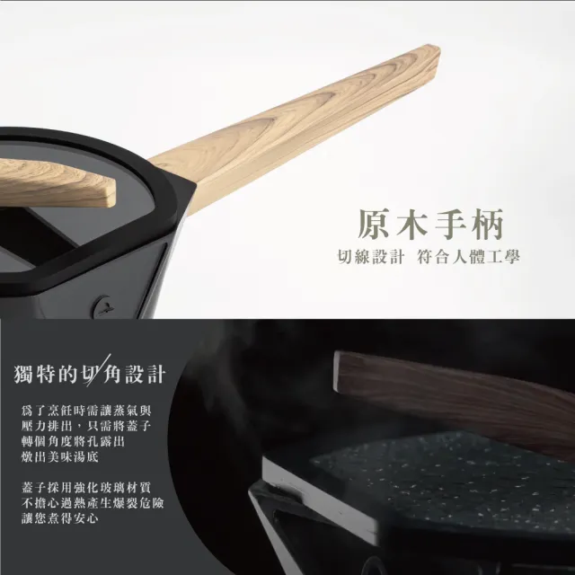 【Buderus】鑽石可立鍋系列_18cm小湯鍋_含蓋(IH爐可用鍋)_買鍋送鏟