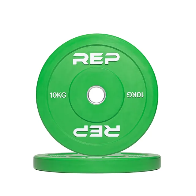 【REP FITNESS】包膠槓片 5-25 kg 組合（2入裝）奧林匹克包膠槓片/彩色槓片