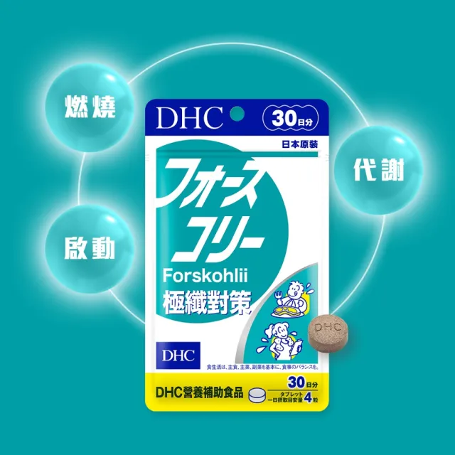 【DHC】極纖對策 30日份 2入組(120粒/入 代謝/順暢/毛喉鞘蕊花萃取/日本代謝神隊友)