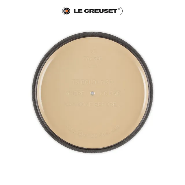 【Le Creuset】Star Trek系列企業號典藏圓鐵鍋26cm(迷霧灰-內鍋白)
