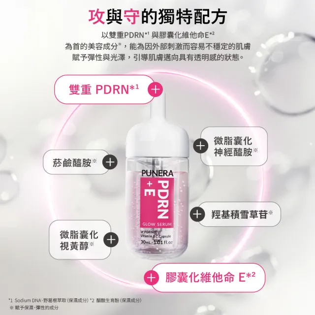 【OZIO 歐姬兒】PUNERA PDRN 賦活+E水光精華