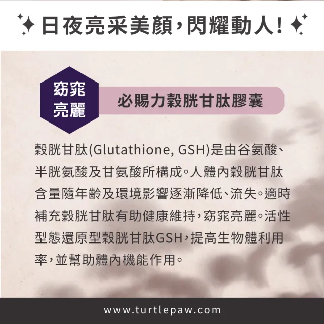 【美國BestVite】必賜力頂級穀胱甘月太膠囊1瓶(60顆)